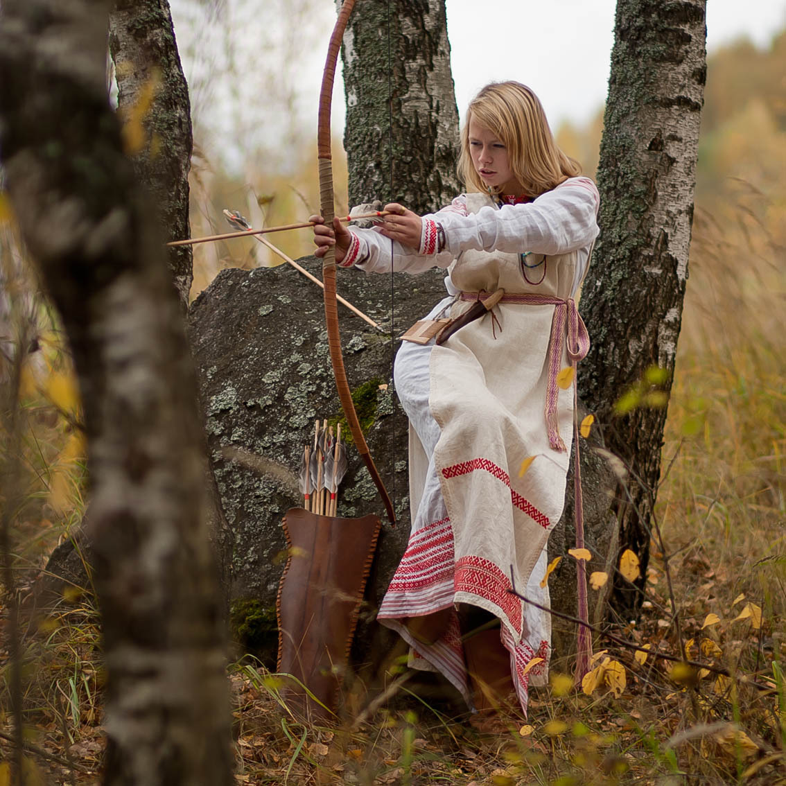 Sexy photo Girls in Slavic costumes in Barranquilla